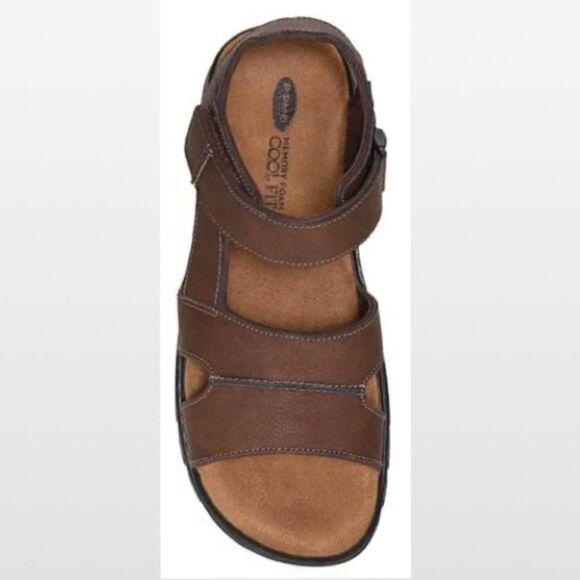 New Men Brown Fisherman Sandals Hiking Shoes Dr. Scholls Size 9 - Picture 9 of 16